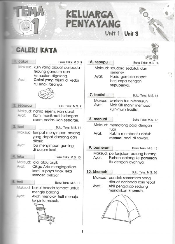 Buku Latihan Kendiri Bahasa Melayu Tahun 1 - Uma Publications