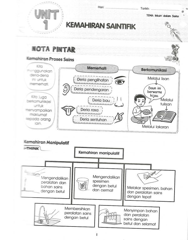 Buku Latihan Kendiri Sains Tahun 1 - Uma Publications