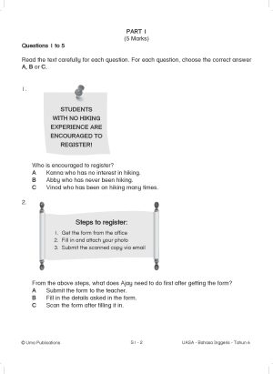 Kertas Model UASA Bahasa Inggeris Year 6 SJKT - Image 4